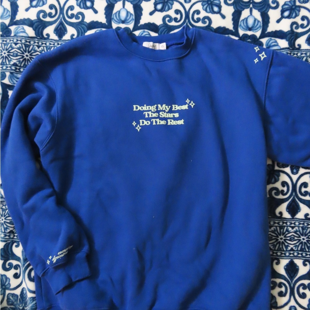 Blue Graphic Women's Sweater